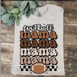 Football mama shirt retro cute popular sport mom trending